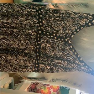 A black and white dress